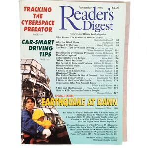 Reader's Digest November 1995 Vintage Magazine Cyberspace Predator